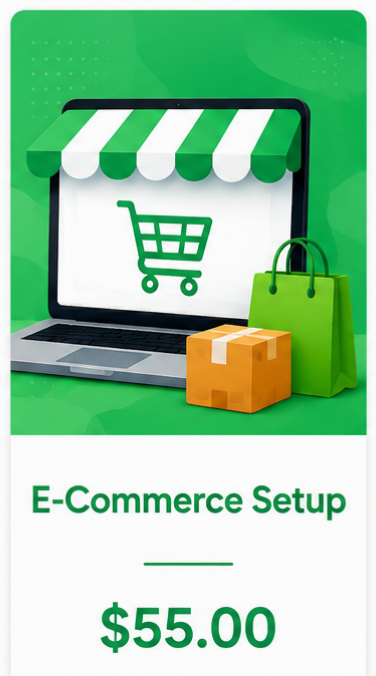 e commerce setup